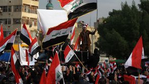 مظاهرة في ساحة التحرير في بغداد العراق احتجاجات - جيتي