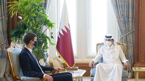 أمير قطر في استقبال كوشنر