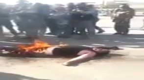 جثة تحترق جيش عراقي فيديو