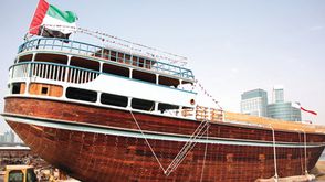 سفينة خشبية إماراتية امارات