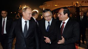 زيارة الرئيس الروسي فلاديمير بوثن لمصر - بوتين والسيسي