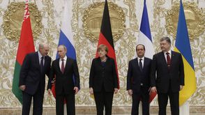 رؤساء أوروبا وأوكرانيا وروسيا لاعقد اتفاق بن روسيا وأوكرانيا ـ أ ف ب