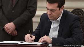 الكسيس تسيبراس رئيس الحكومة اليونانية اليسارية 2015 - ا ف ب