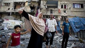 دمار في قطاع غزة بعد حرب العصف المأكول - أ ف ب
