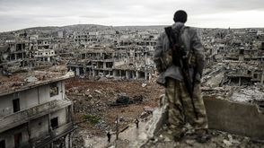 عين العرب كوباني بعد طرد داعش منها وسيطرة الاكراد - ا ف ب