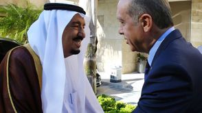أردوغان والملك سلمان - أ ف ب