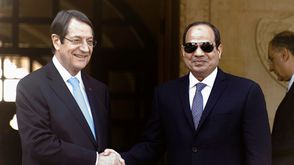 مصر قبرص- السيسي والرئيس القبرصي، نيكوس أناستاسيادس- جيتي
