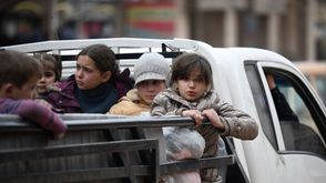 اطفال سوريا نزوح- جيتي