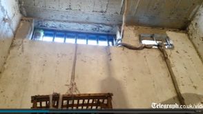 صورة من الفيديو الذي نشرته تلغراف عن سجون مصر