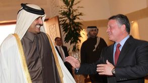الملك الأردني عبدالله وأمير قطر تميم زيارة