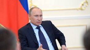 بوتين خلال المؤتمر الصحفي - ا ف ب