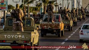 استعراض عسكري لتنظيم الدولة في ليبيا مدينة سرت - أرشيفية