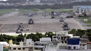 القاعدة الأمريكية في جزيرة  أوكيناوا في اليابان - أ ف ب