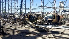 طائرات سلاج الجو اليمني بعد تدميرها بشكل كامل بقصف عاصفة الحزم - تويتر