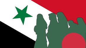 خادمات يعملن في سوريا تعبيرية