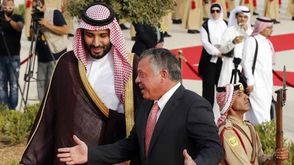 الملك عبد الله الثاني مع الأمير محمد بن سلمان