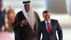 الملك عبد الله أمير قطر الأردن - جيتي