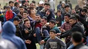 إصابات مسيرة العودة غزة- جيتي