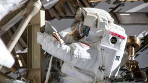 رائدة الفضاء الأميركية آن ماكلين في 22 آذار/مارس 2019 في محطة الفضاء الدولية