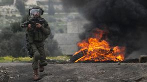 جندي إسرائيلي  الاحتلال  الجيش  الضفة  مواجهات- جيتي