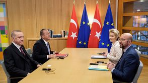 قمة جمعت الرئيس أردوغان مع كبار مسؤولي الاتحاد الأوروبي جيتي