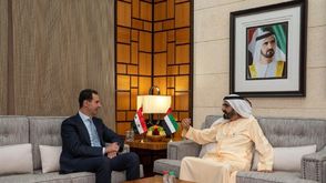 بشار الأسد مع حاكم دبي- رئاسة النظام السوري