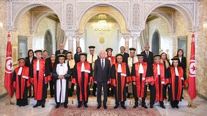 قيس سعيد مجلس القضاء المؤقت - الرئاسة التونسية