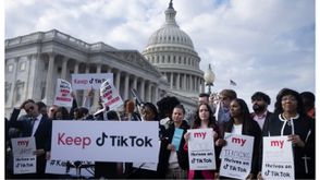 تيك توك حملة لمنع حظره في امريكا- جيتي