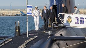 بنيامين نتنياهو- غواصة إسرائيلية رهاف- البحرية الإسرائيلية- أ ف ب