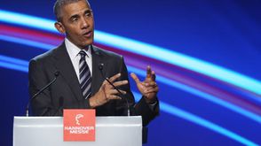 أوباما في هانوفر ألمانيا 24/4/20146  - أ ف ب