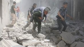 القصف على حلب- أ ف ب