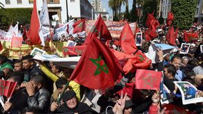 المغرب مسيرة ضد الامم المتحدة وضد بان كيمون وتنديد بمواقفهم من الصحرا ءالغربية 2016 ا ف ب