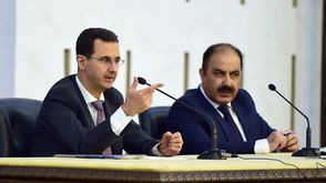 الاسد خلال اجتماع للجنة المركزية لحزب البعث العربي الاشتراكي سانا