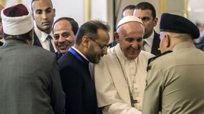 مصر  البابا فرانسيس  السيسي  الأقباط - أ ف ب