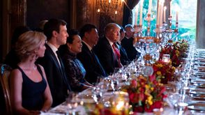 ترامب والرئيس الصيني عشاء فلوريدا - جيتي