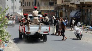 قوات أمنية في تعز اليمنية- جيتي