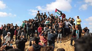 مظاهرات غزة في يوم الأرض 2018 - جيتي