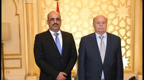 هادي و وزير الداخلية اليمني أحمد الميسري