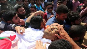 ياسر مرتجى صحفي غزة مسيرة العودة - جيتي