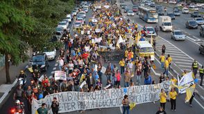 مظاهرات في البرازيل قبيل بدأ كأس العالم - مظاهرات في البرازيل قبيل بدأ كأس العالم (4)