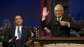 ليترمان خلال حلقة تعود الى عام 2009 استضاف فيها الرئيس الاميركي باراك اوباما