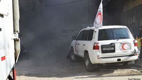 الهلال الأحمر - سوريا - دوما - قصف قوات الأسد 6-5-2015
