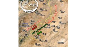 خريطة معارك القلمون - جيش الفتح - - حزب الله - سوريا