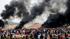 من مسيرات العودة في غزة- جيتي