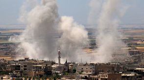 قصف إدلب- جيتي