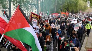 مظاهرة داعمة لفلسطين في لندن- تويتر