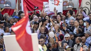 مظاهرات جبهة الخلاص في تونس  (الأناضول)
