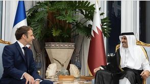 قطر فرنسا ماكرون تميم الاناضول