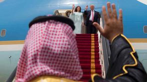 ترامب وميلانيا في الرياض - أ ف ب