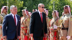 اردوغان والملك عبدالله  جيتي